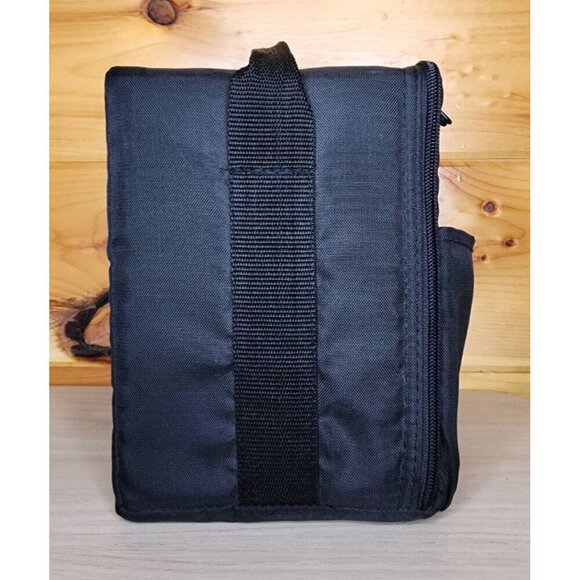 Vintage GEMINI 12 CD Carrying Case Black Nylon Strap Storage Logic 1993 Made USA - Picture 2 of 15